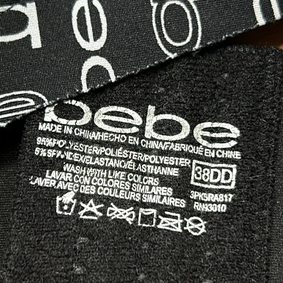 38DD Bebe logo wireless bra - Picture 2 of 3